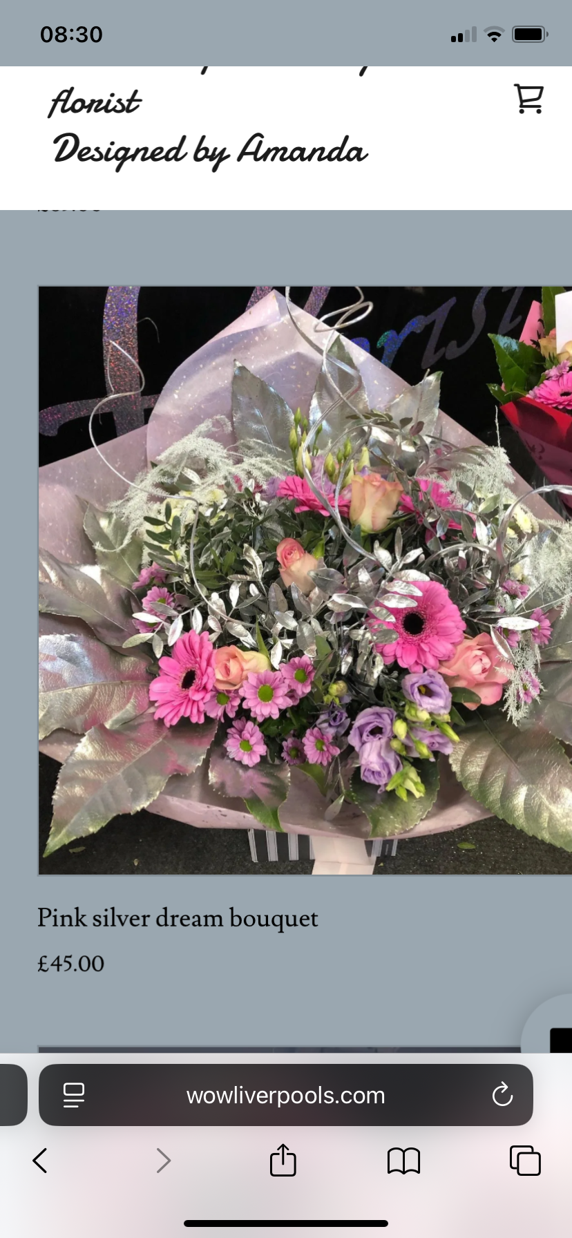 Fresh flower bouquet by Wow Liverpool