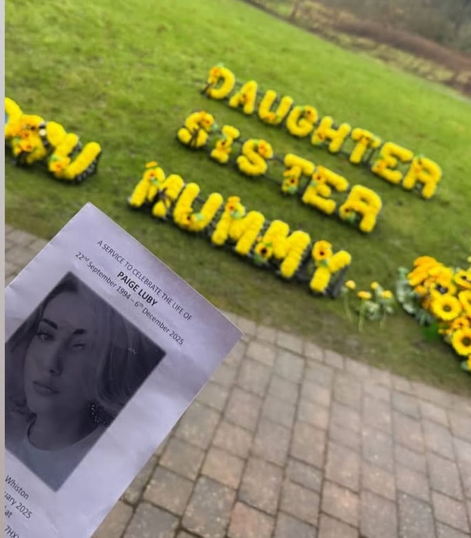 Memorial tribute flowers